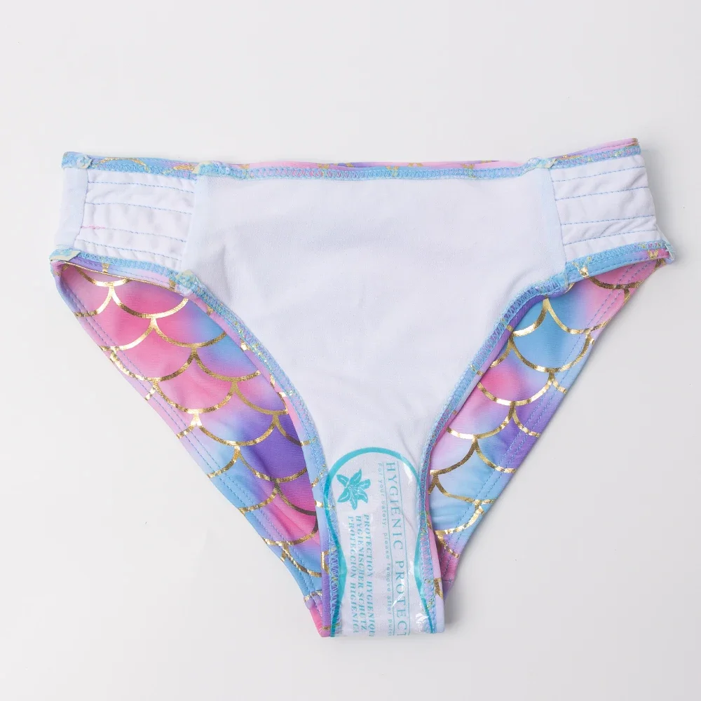 Girl 2 Pieces Swimsuits Mermaid Pattern Swimming Suits Children Swimwear Girls Bikinis Set Kids Biquini Infantil Bathing Suit