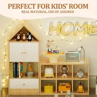 Multi-Functional Adjustable Kids Bookcase, Kids Storage Shelf for Bedroom, Playroom, Nursery Easy Assembly 1