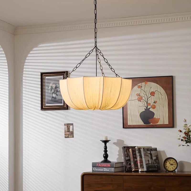 Retro Fabric Pendant Light Chandelier 4