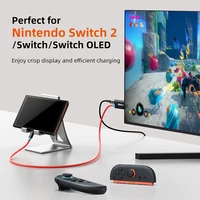 CABLETIME Switch 2 Dock Station Portable TV Dock 4K144Hz USB C to HDMI Cable  PD 100W Adapter Prefect Switch 2/1 OLED for PS4/5 - Image 2