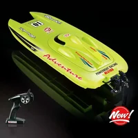 RC Catamaran Speedboat 2.4G Remote Control Boat Model Toy Gift Finished Racing Speedboat Water-cooled Dual Motor Model Ship 2