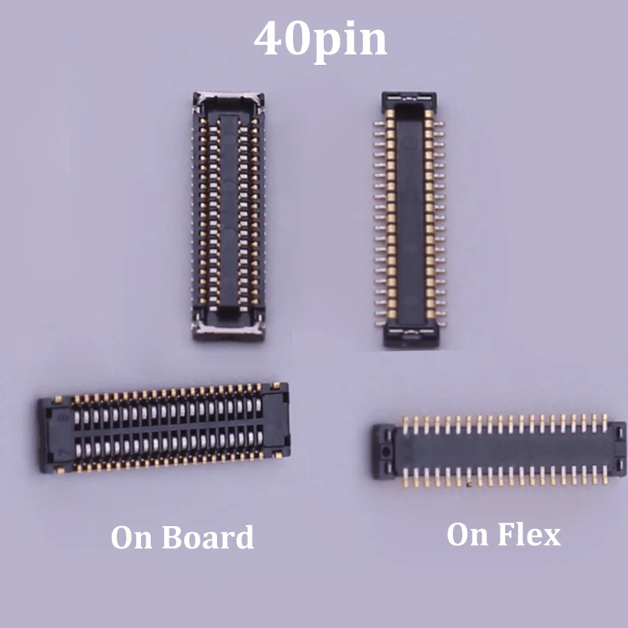10Pcs 40pin Plug On Board For Motorola Moto G4/G7 Plus/G9 Power /G7/G9 Play LCD Display Screen Flex FPC Connector