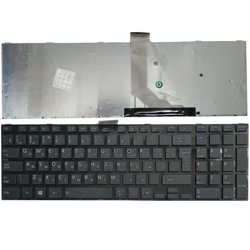Laptop Keyboard for Toshiba Satellite L850 L850D L855 L855D L870 L870D Portugal PO MP-11B56P0-5281 MP-11B56P0-9301 White with Frame New and Original 