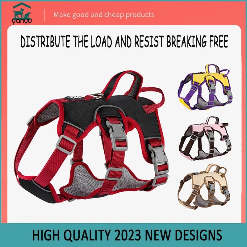 AntiEscapeDogHarnessVestAdjustablePuppyChestStrapReflective