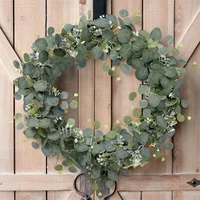 2pcs/1pc 6' Artificial Eucalyptus Garland Faux Greenery Eucalyptus Leaves Vines For Wedding Backdrop Arch Home Party Decor 4