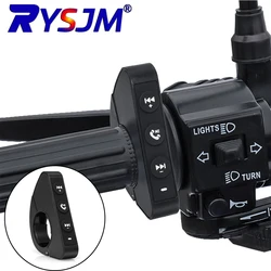 Motorcycle Handlebar Wireless Media Controller Remote Button (Black)