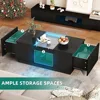 Tea and Coffee Tables for Living Room, LED Coffee Table, Center Table, Salon End of Tables, Dining Side Service, Café 5