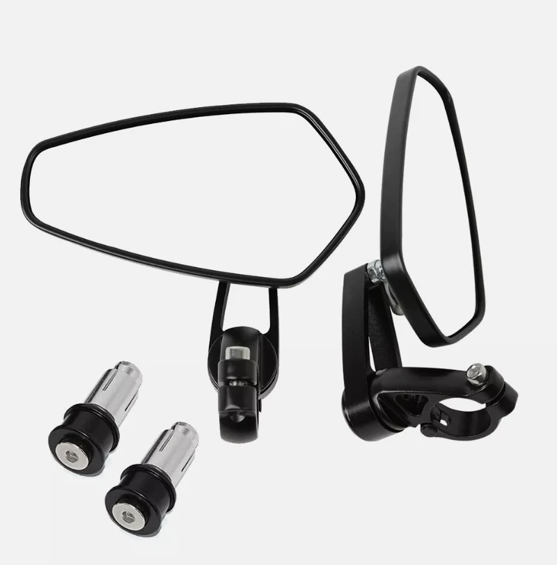 Motorcycle Side Mirror & Handlebar Mount For Bike ATV Scooter E-Bike Rear View - Foto 2
