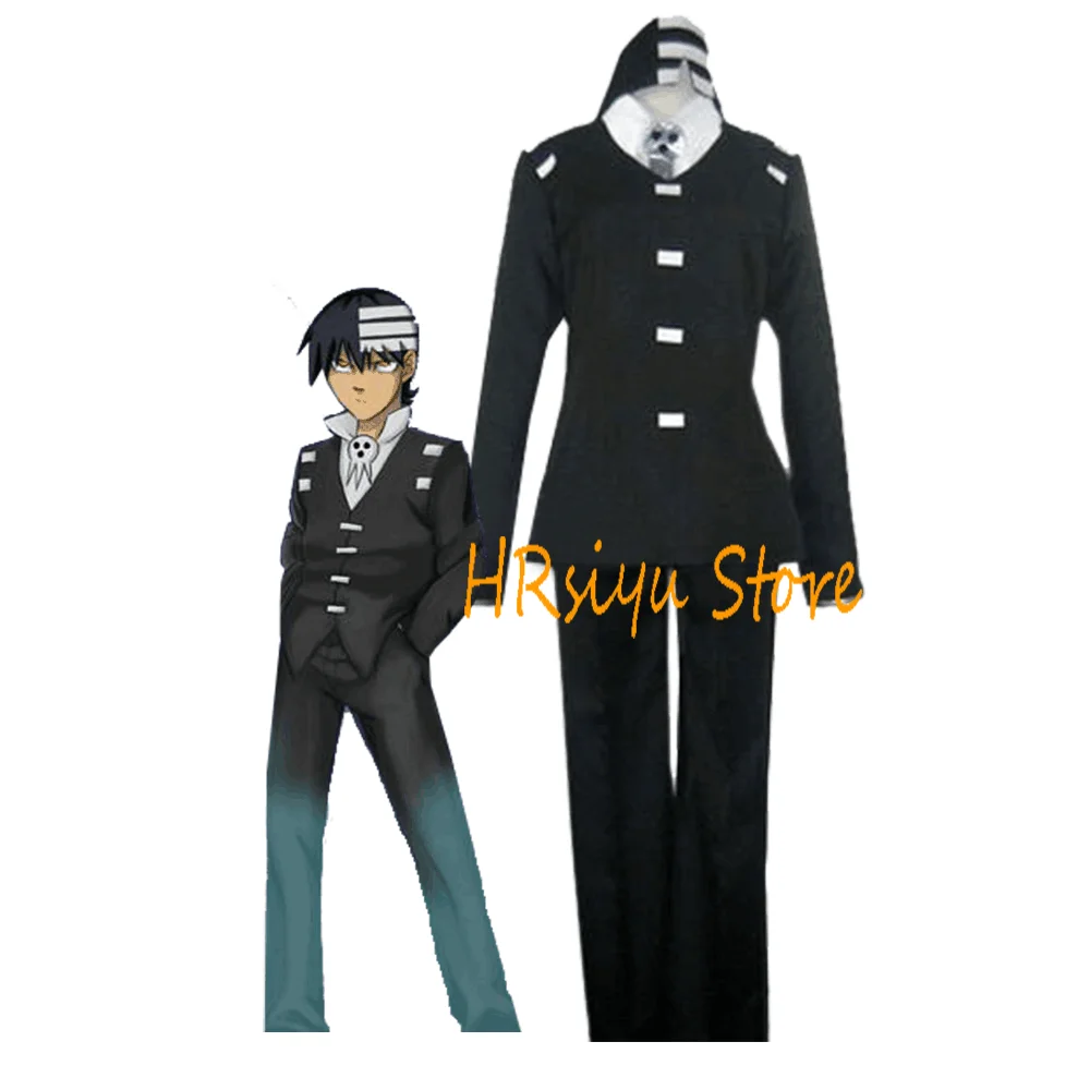 

Anime Cosplay Death The Kid Costume Mens women Suit Uniform Halloween Outfit Customize Any Size