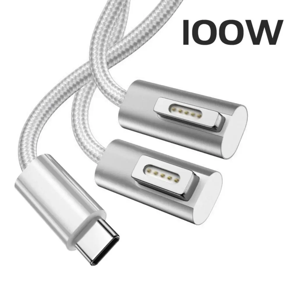Adaptador Usb tipo c para Macbook Air Pro 100w Magsafe e Carregador Liga de Zinco Plugue Magnético Cabo de Carregamento Rápido Conversor