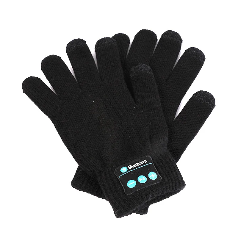 Wireless Blue Tooth Gloves Winter Warm Gloves Touch Screen with Built-in Stereo Speakers Calls Can Be Answered Headphones Glove