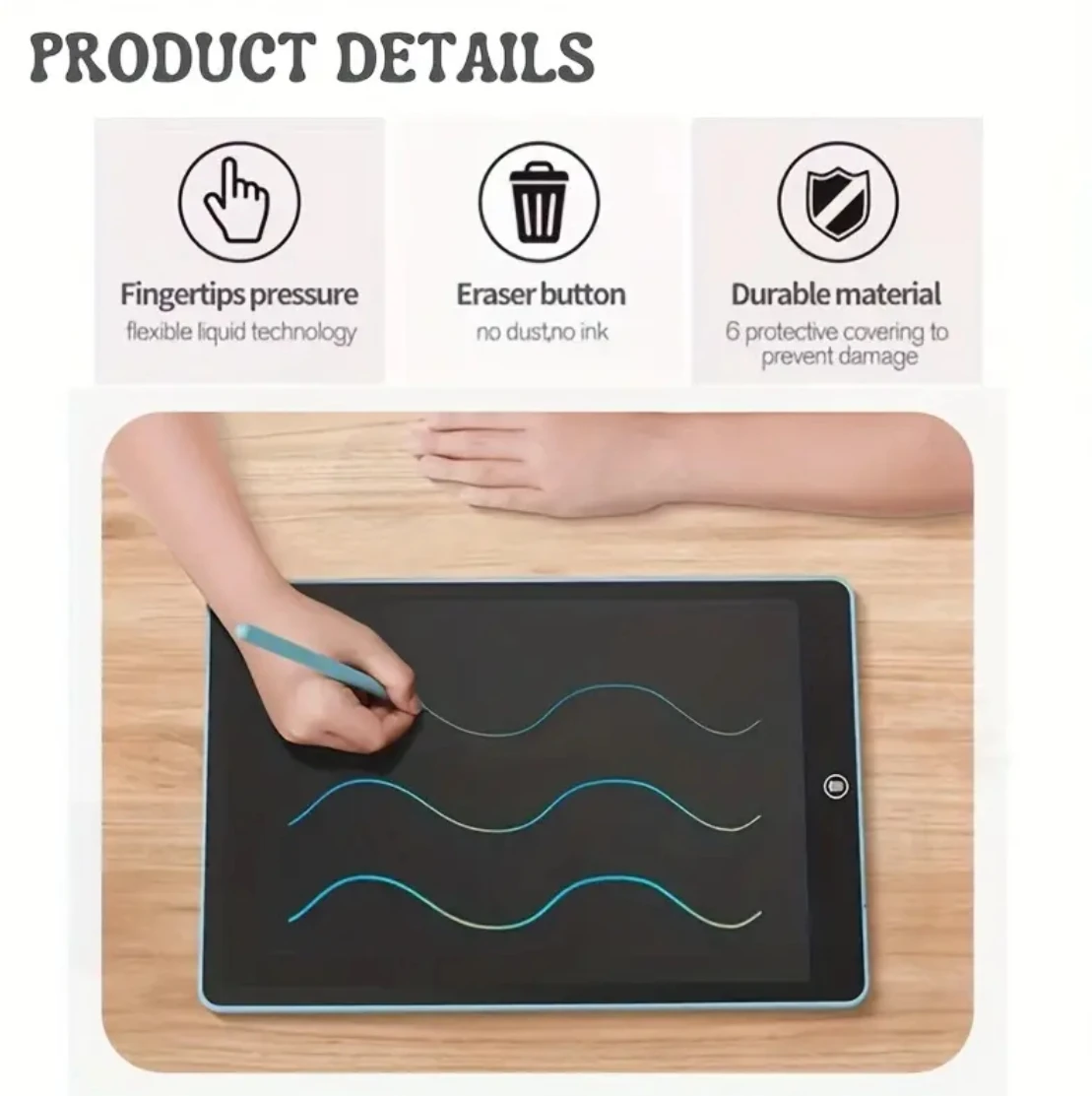 6.5inch/18cm LCD Writing Drawing Tablet For KidsEducational Birthday Gift For Kids Christmas andHalloween Gift Carniva