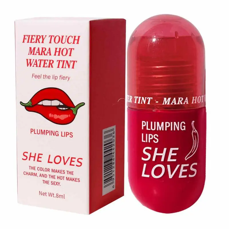 

Chilli Lip Plumper Portable Lip Enhancer Oil Spicy Lip Plump Mint Essential Oil Lip Moisture Repair Lip Gloss Longlasting Makeup
