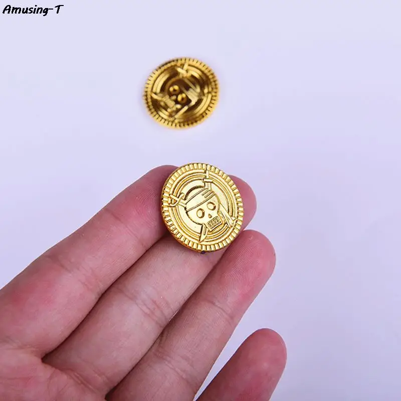 50pcs Pirate gold Coins fake gold Halloween Christmas decorations for home kids