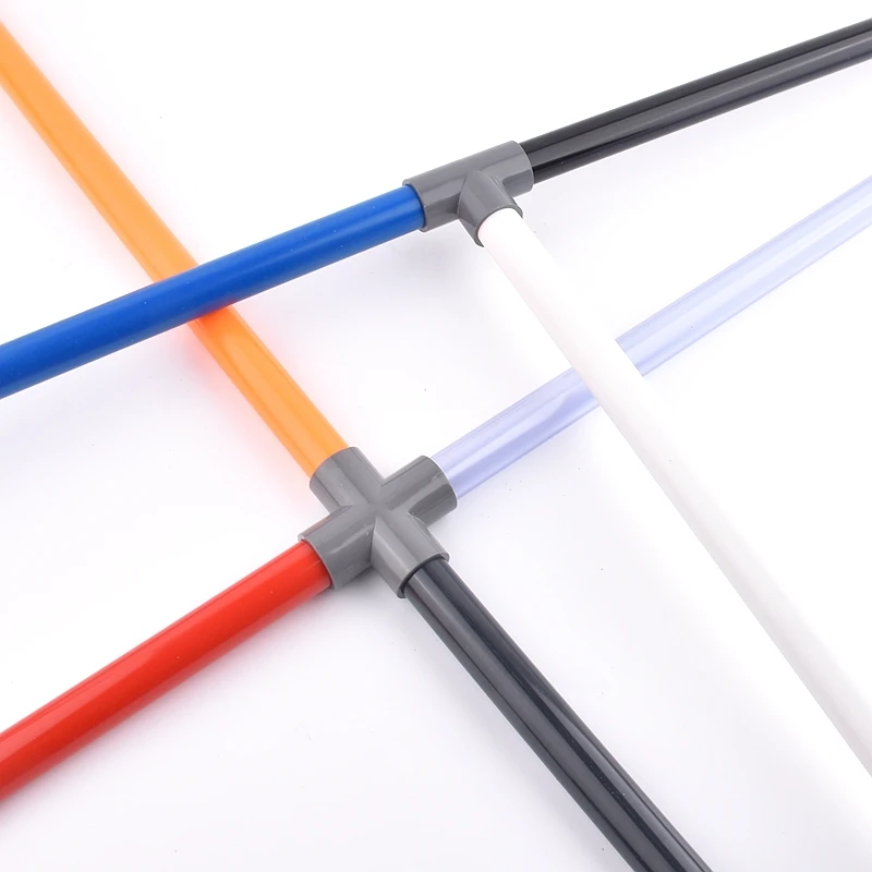 PVC Acrylic Pipe 9 Colors Outer Dia 20~50mm Aquarium Fish Tank Tube Garden Home Irrigation System Aquaculture 49~50cm Water