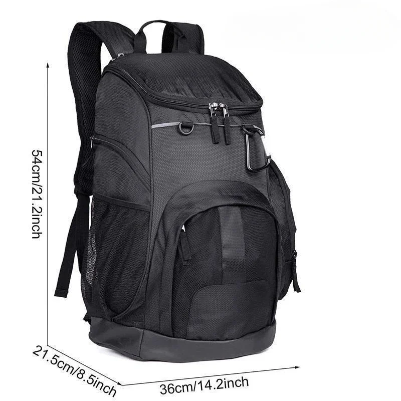 Sports Backpack Basketball Backpack Multi-function Large Capacity Outdoor Football Gym Bag with Ball Compartment