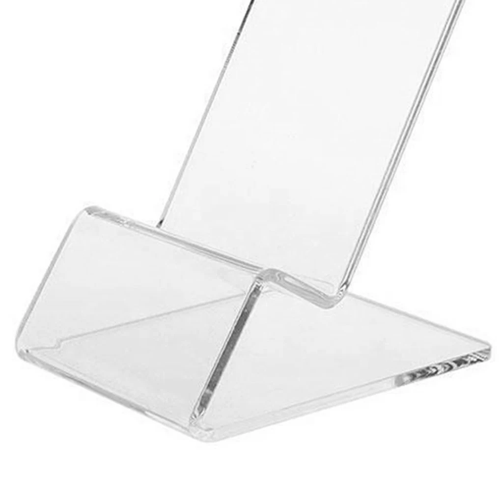 5/10/20PCS Acryl Handy Tabletop Rack Transparent Telefon Halterung Mini Tragbare Display-ständer Rack Stehen für Telefon – Detail 5