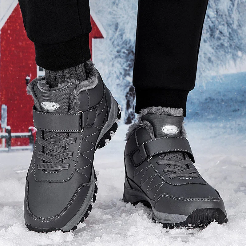 Boot Clearance Men's Winter Boots With Velcro Closure Work