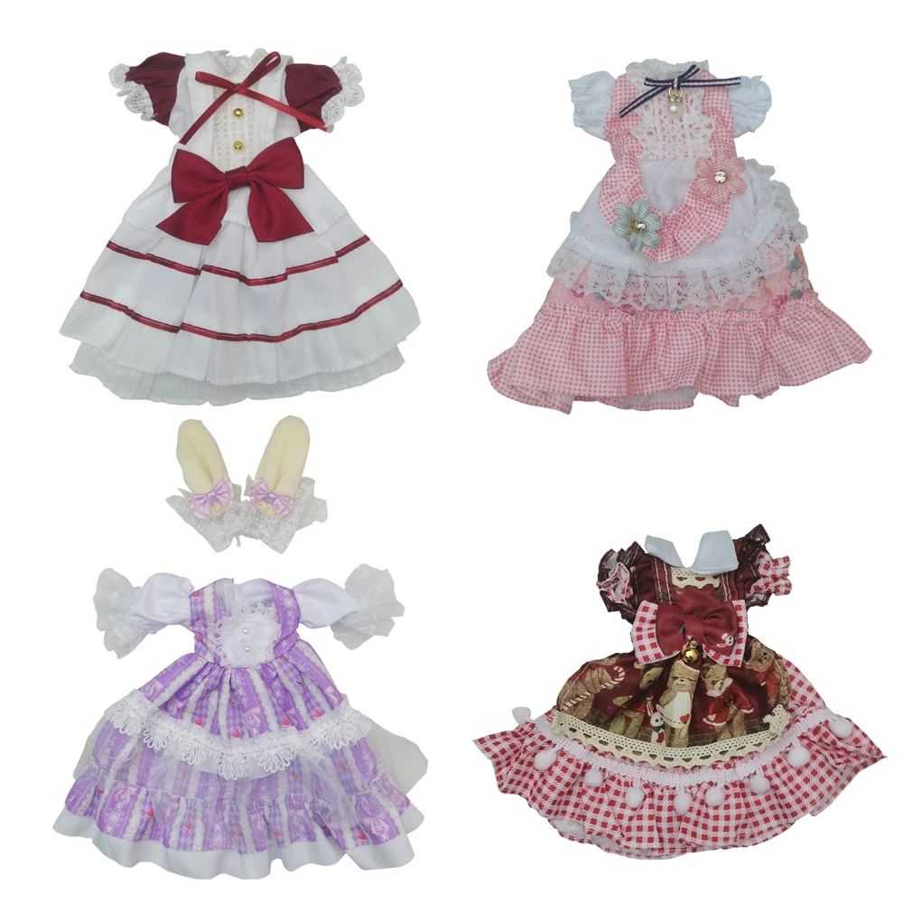 Novo vestido de princesa para boneca bjd 30 cm moda casual terno saia boneca 1/6 roupas para crianças diy meninas brinquedos