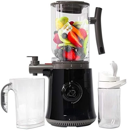 

Blender/Smoothie Maker/Juicer/Soup Maker with Auto Seed Saperation and Immunity Booster - Black, compact Licuadora de alta poten