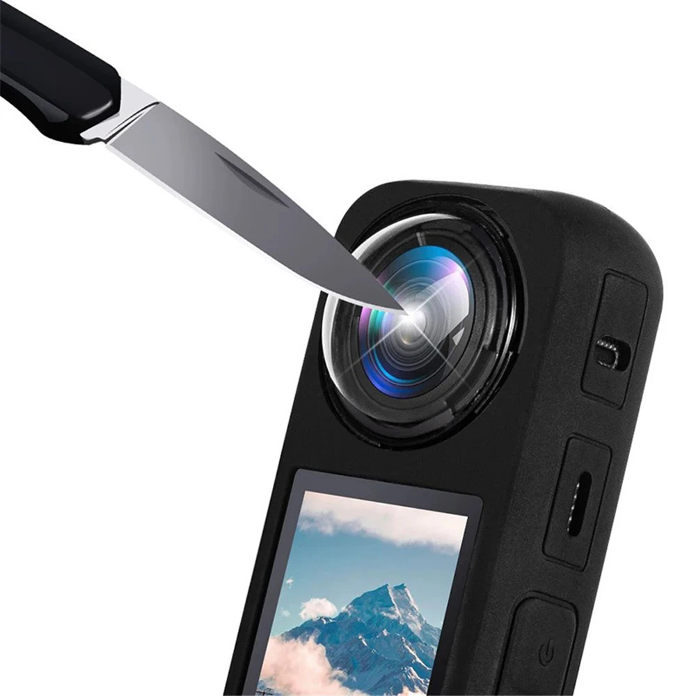 Lens Guards for Insta360 X4 Rotating Lens Protector Cap + Screen Protector Film Protective Guard Anti-Scratch Accessories 2