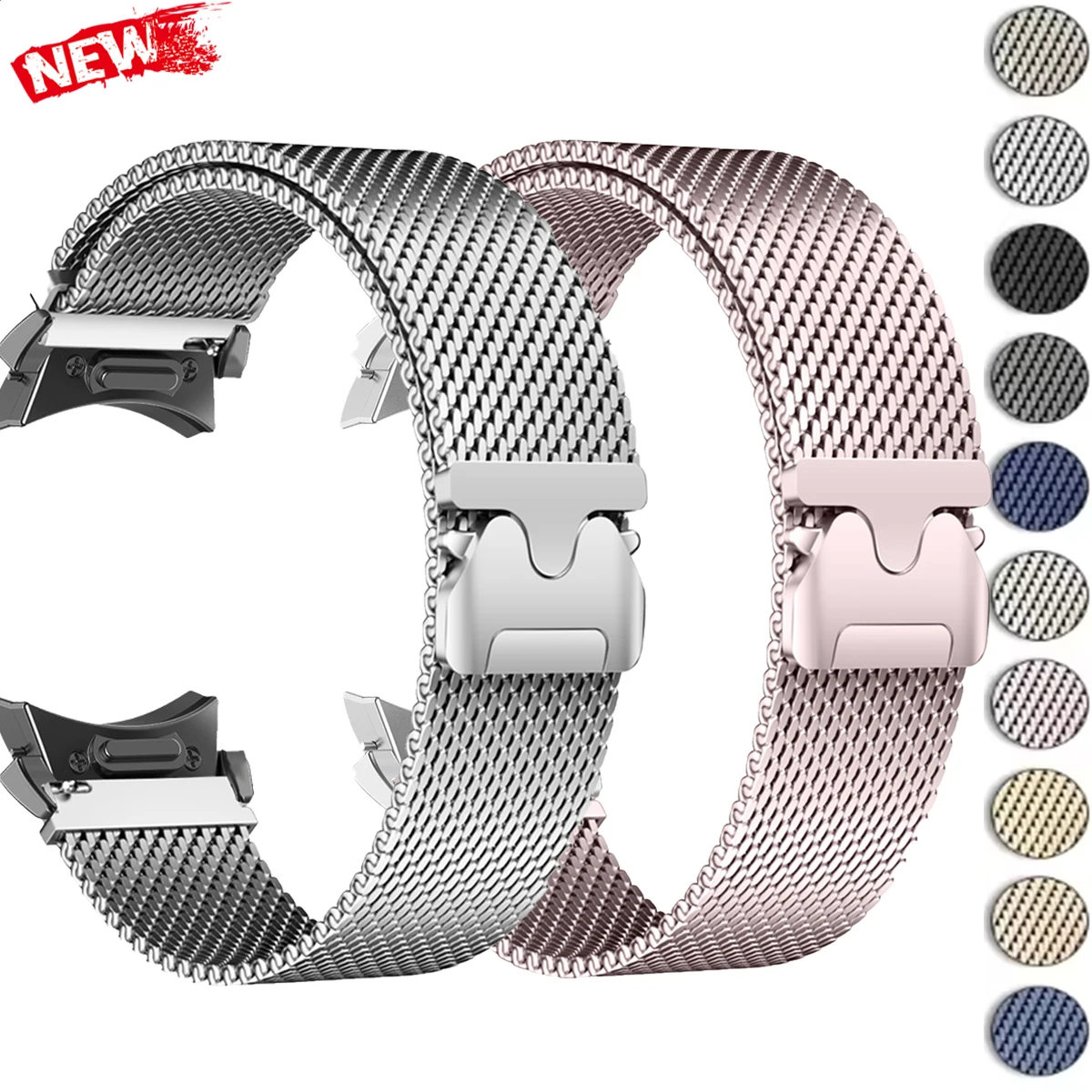 Premium Stainless Steel Milanese Magnetic Watch Bracelet