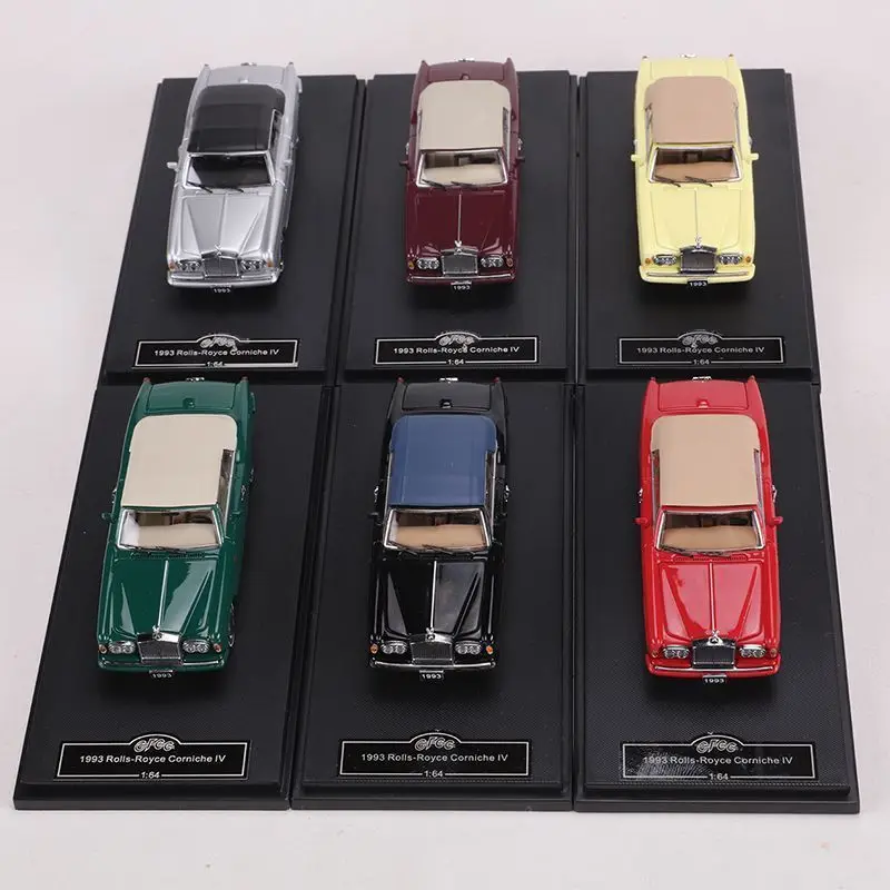 재고 있음 Gfcc 1:64 Rolls-Royce Corniche Iv 1993 빈티지 자동차 합금 미니어처 롤스로이스 다이캐스트 모델 장난감 어린이 선물