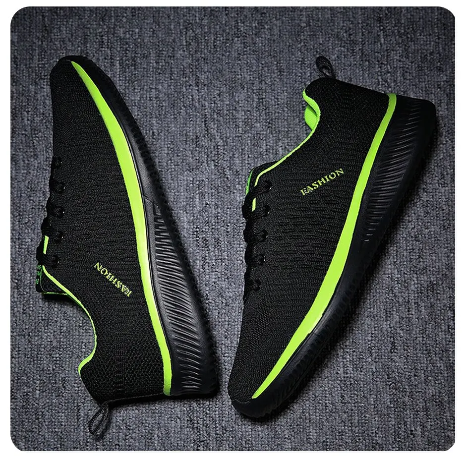 Men Running Walking Knit Shoes Women Fashion Casual Sneakers Breathable Sport Athletic Gym Lightweight