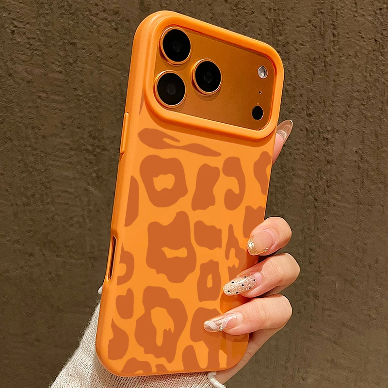 Leopardenmuster-Silikon-Handyhülle für iPhone 18 17 16 15 14 13 12 11 Pro Max Plus Air Stoßfeste Weiche Rückseiten-Schutzhülle – Detail 9