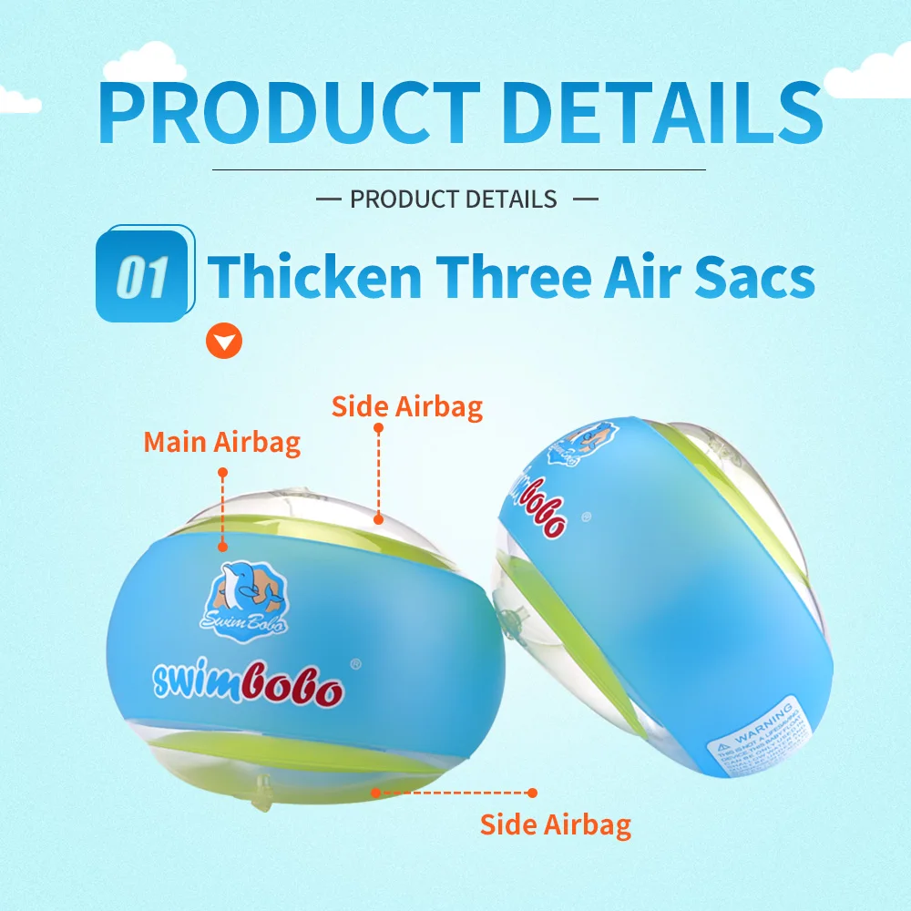 Baby Inflatable Arm Floating Children Sleeves Swim Ring Kids Summer Swim Circle Ring Trainer Inflatable Pool Accessories