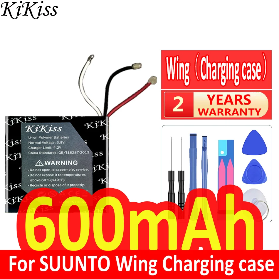 

260mah/600mah KiKiss Battery For SUUNTO Wing Bluetooth earphone Charging case