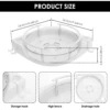 360° Rotating Adhesive Bathroom Holder Shower Caddy Corner Shampoo Storage Shelf with Hook No Drill Towel Holder 6