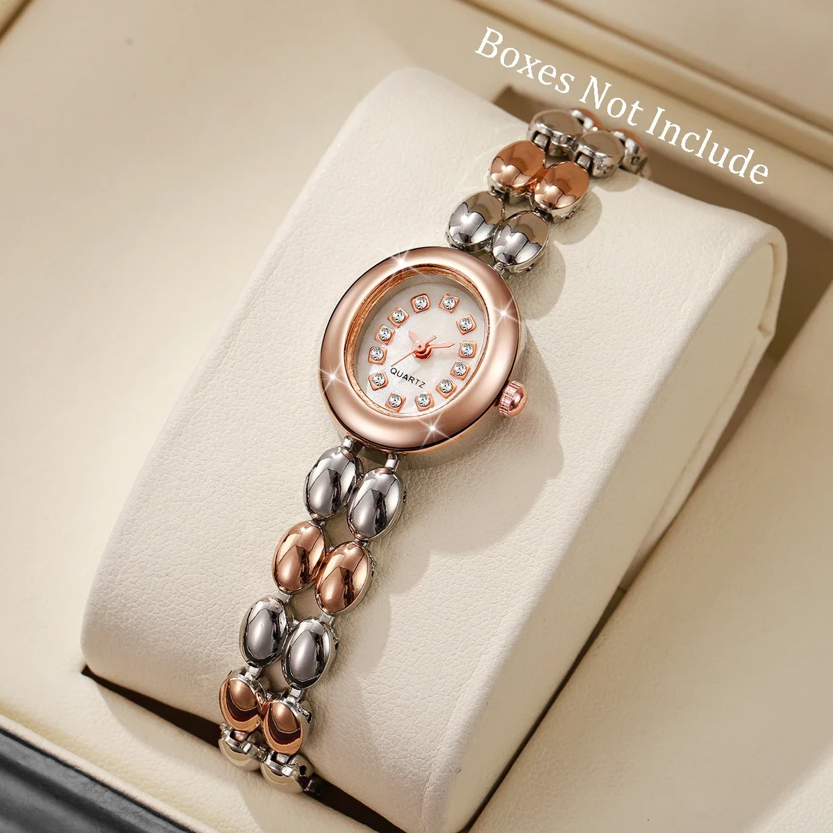 Fashionable retro water droplet shaped bracelet unique, compact niche temperament, gradient multi-color fashionable quartz watch