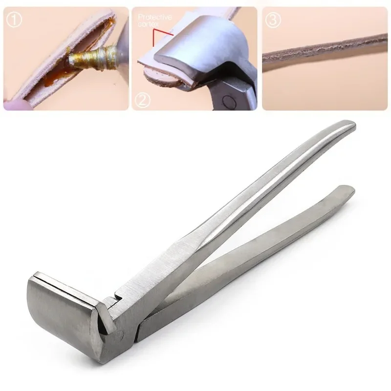 Leather Edge Adjustment Press Flatten Plier Clamp for Handbag Leather Bag Making Pliers DIY Hand Tools Fixed Clamp Pliers