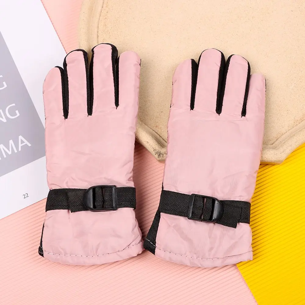 New Children Adult Winter Snow Warm Gloves Boy Girls Ski Snowboard Windproof Waterproof Thicken Keep Warm Winter Must 2