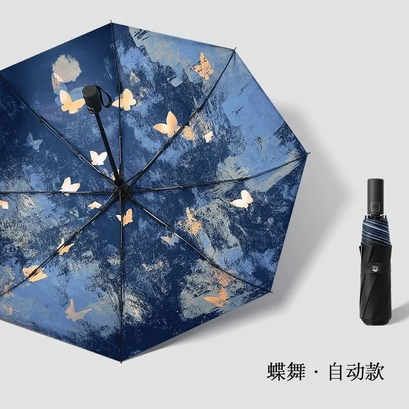 Tian Guan Ci Fu,Heaven officials blessing,Chinese style Anime,Anti-UV,Automatic Rain Compact Umbrella for Woman Man