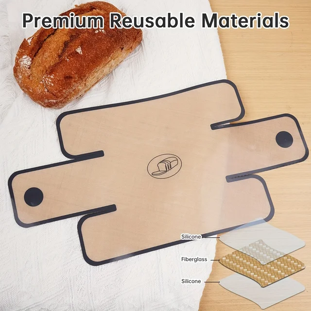 Silicone Bread Loaf Pan for 22.86x12.7 cm Baking Pans - Food Grade, Non-Stick, Easy to Clean, High-Temperature Resistant 3