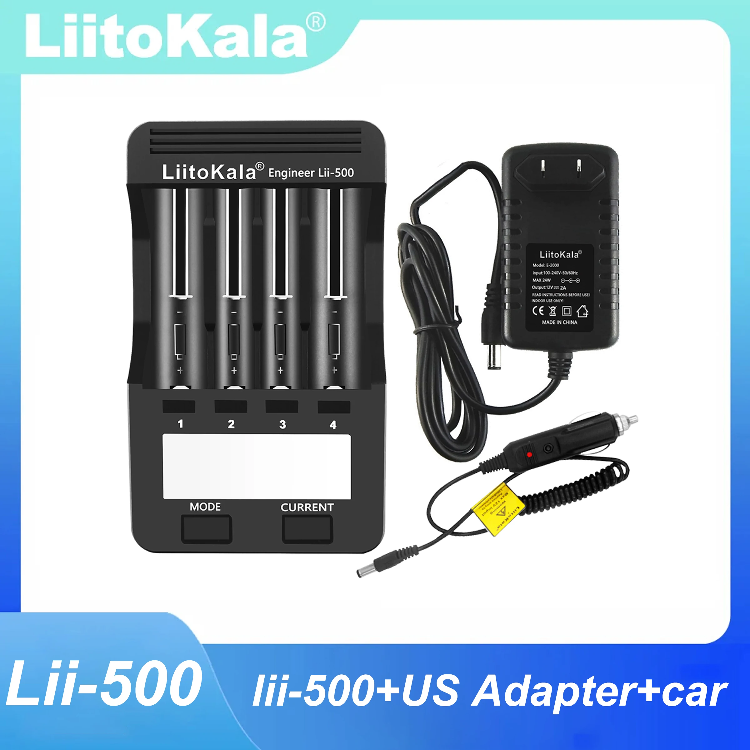Liitokala Advanced NiMH Battery Charger with LCD Display