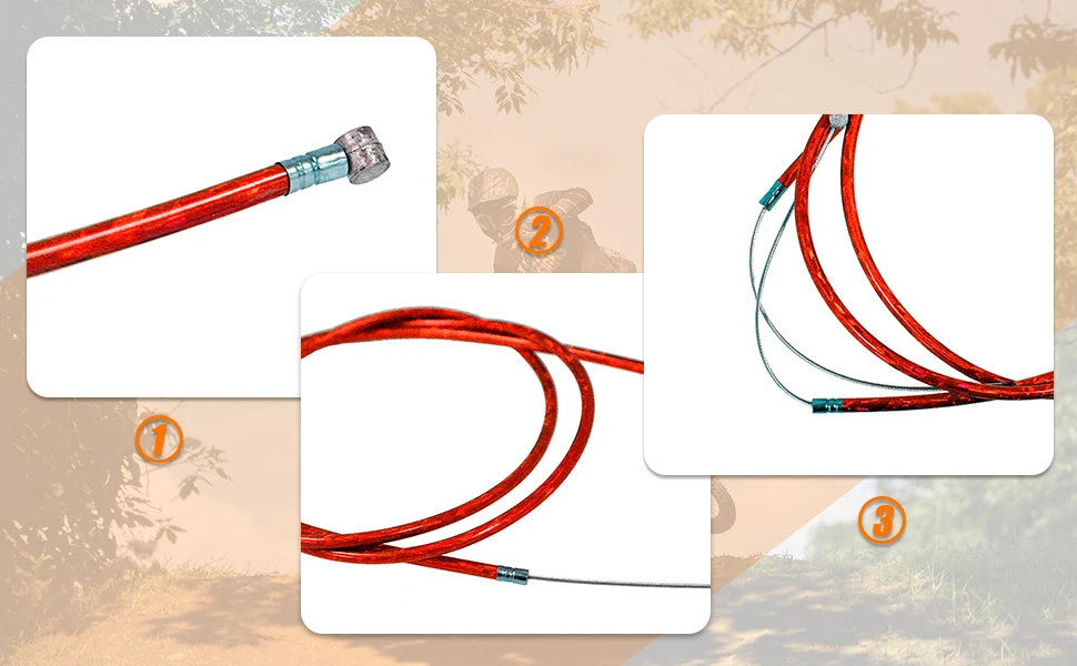 Clutch Cable Lock Throttle Clutch Cable Line for 49cc 60cc Motorized Bicycle