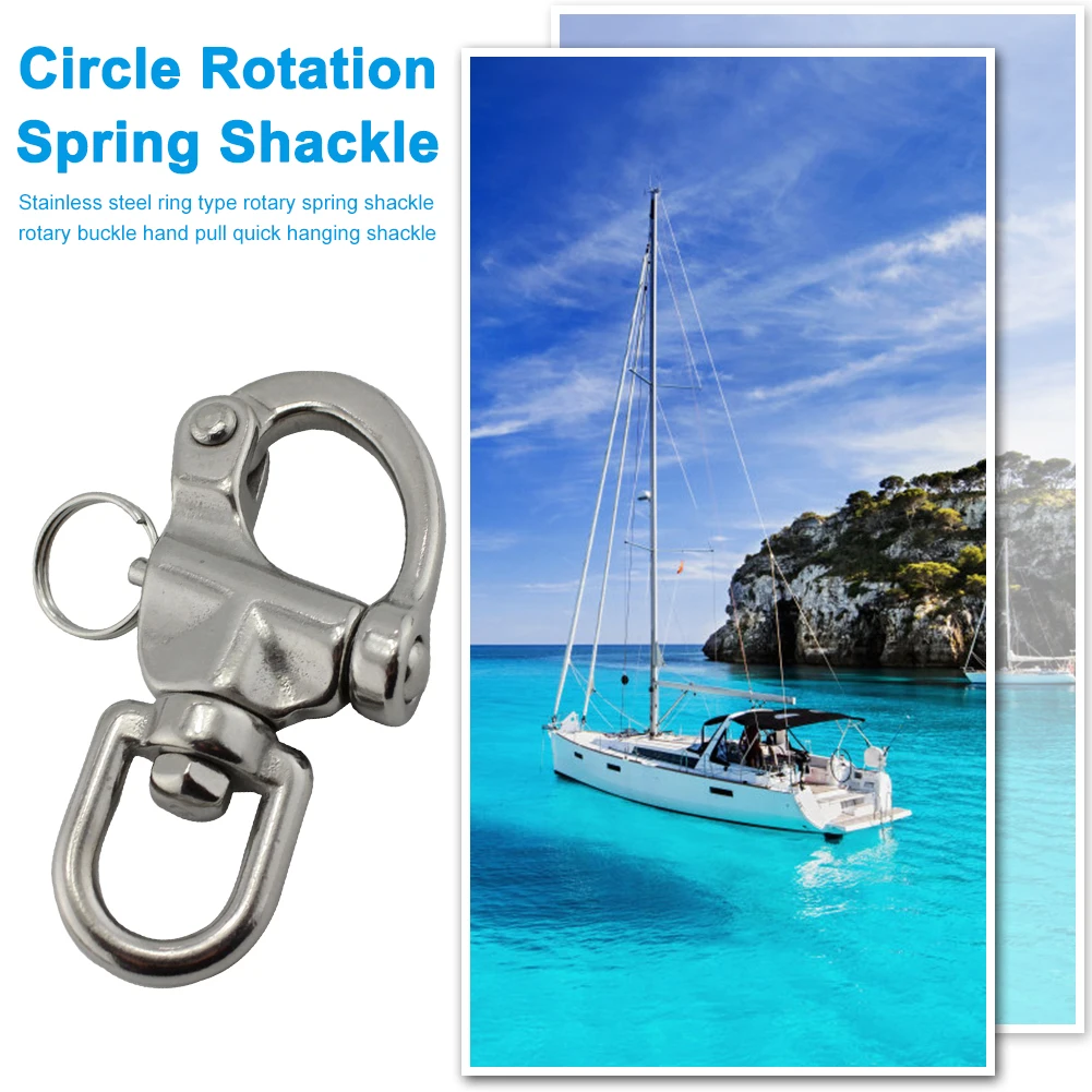 Stainless Steel Swivel Shackle Quick Release Boat Anchor Chain Eye