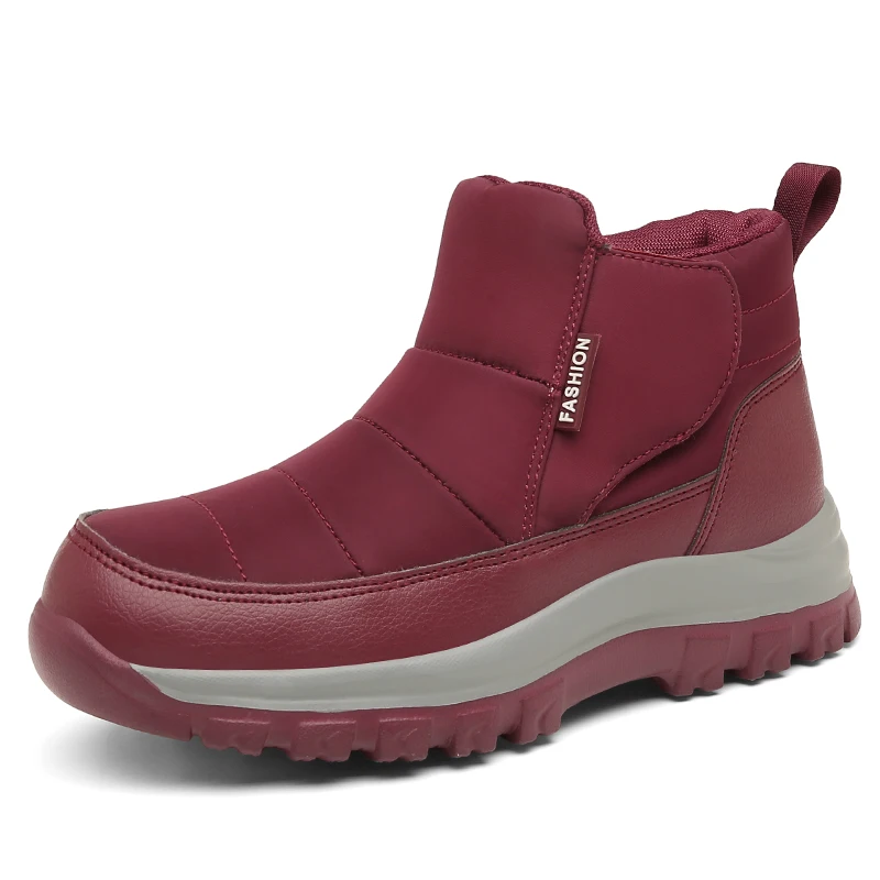 

Men's Plush and Thick Snow Boots with Thick Soles Women's Casual Shoes Outdoor Couples Versatile Fashion Cotton Shoes