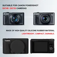 Camera Case for Canon PowerShot SX740 / SX730 Digital Camera, Soft Silicone Protective Bag Removable Lens Cover Accessories 2
