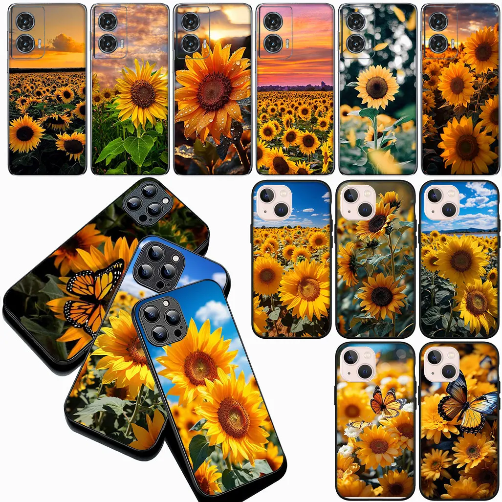Vibrant Sunflower Design Phone Cover Case