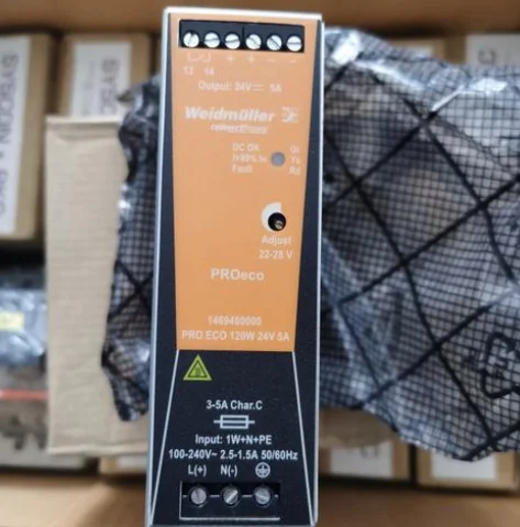 WEIDMUELLER PRO ECO 120W 24V 5A Power Supply Unit Description Image.This Product Can Be Found With The Tag Names Cheap Industrial Computer Accessories, Computer Office, High Quality Computer Office, Industrial Computer Accessories