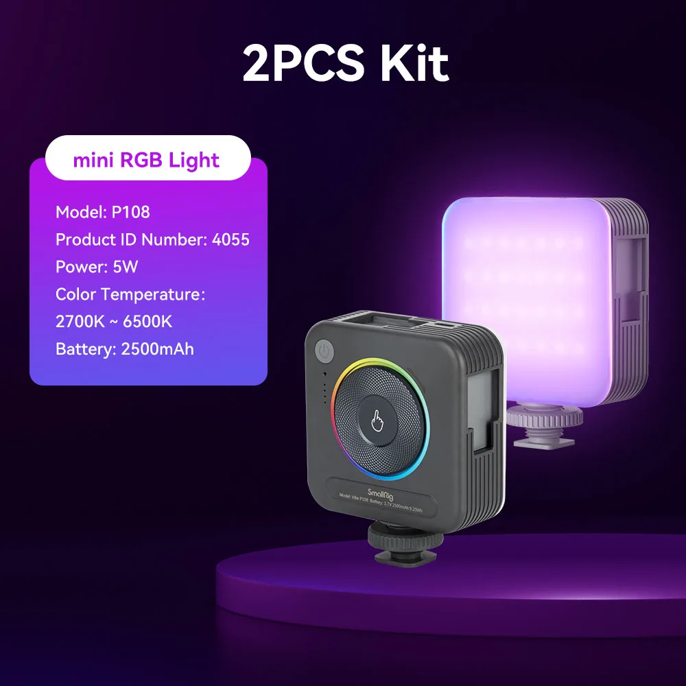 SmallRig 4786 Vibe P96 Pro Mini LED Light Black