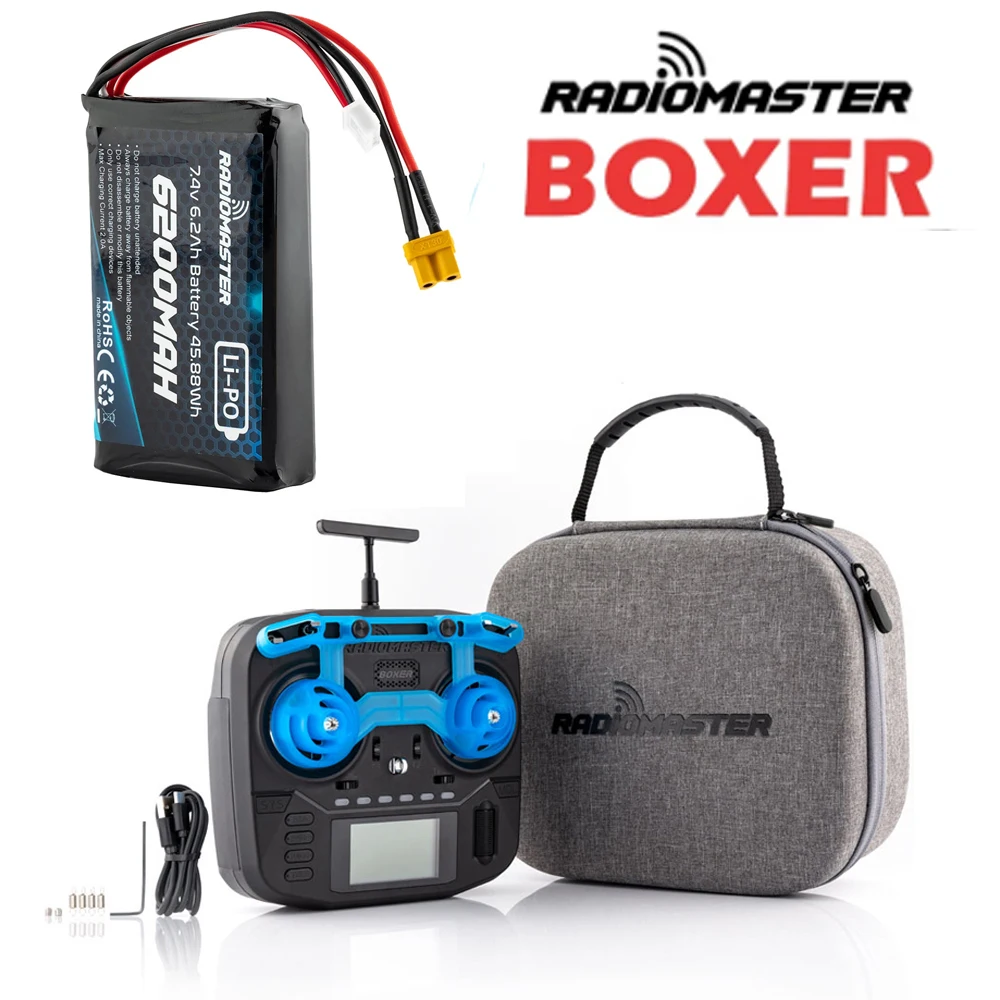 

RadioMaster Boxer 2.4G 16ch Hall Gimbals Transmitter Remote Control ELRS 4in1 CC2500 Support EDGETX for RC Drone