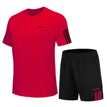 

Sports suit boys and girls short sleeved group activities summer two-piece fitness suit running suit fast drying suit