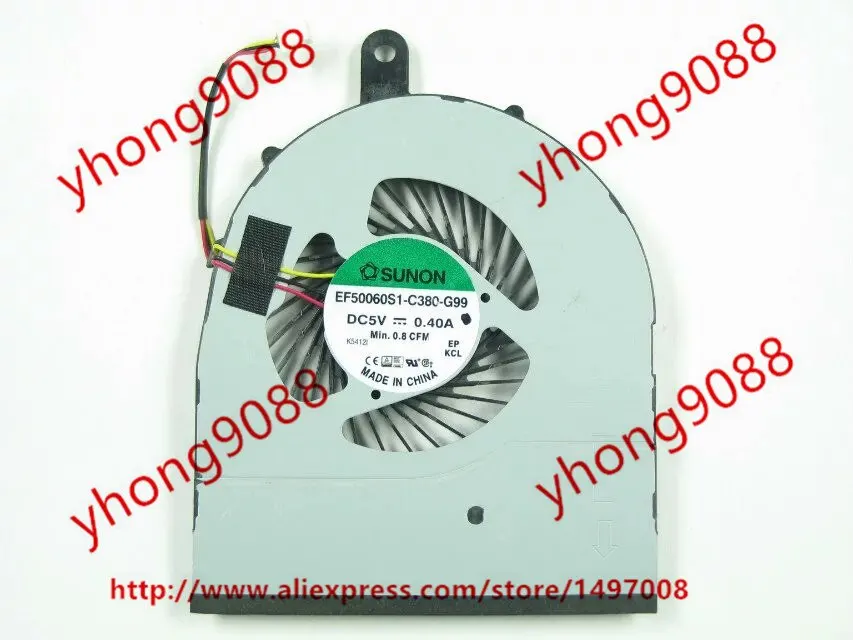 

SUNON EF50060S1-C380-G99 DC 5V 0.40A 3-проводной Вентилятор охлаждения сервера