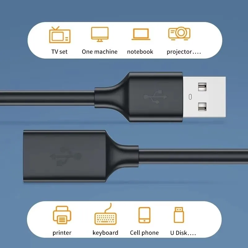 รูปสินค้า สายเชื่อมต่อ USB 3.0 คุณภาพสูง สำหรับคอมพิวเตอร์และอุปกรณ์อื่นๆ