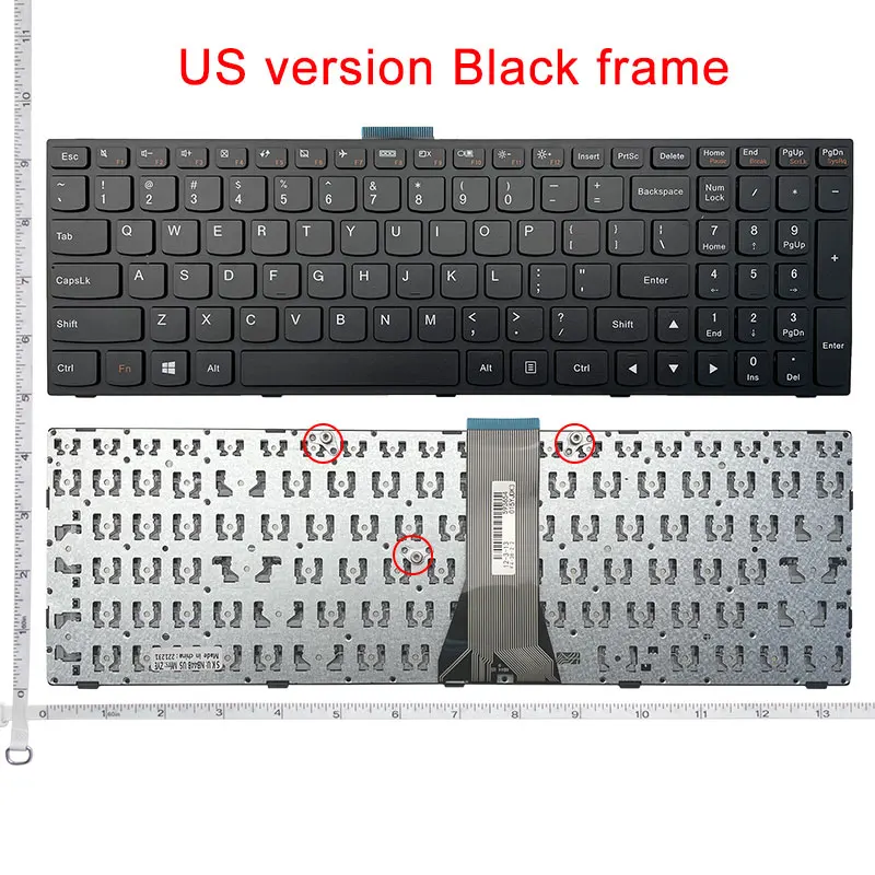 Teclado para Notebook dos Eua para Lenovo Novo Inglês B50 30 40 70 B5030 B5045 B5070 Z50-70 Z50-75 T6g1 G50 - Imagem 3